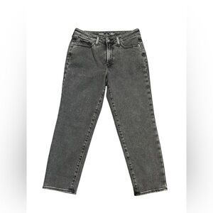 Old Navy Women's Charcoal highrise OG Straight Leg Jeans cozy lined